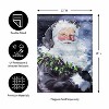 Evergreen Santa in the Winter Lustre Garden Flag 12 x 18 Inches Indoor Outdoor Decor - 4 of 4