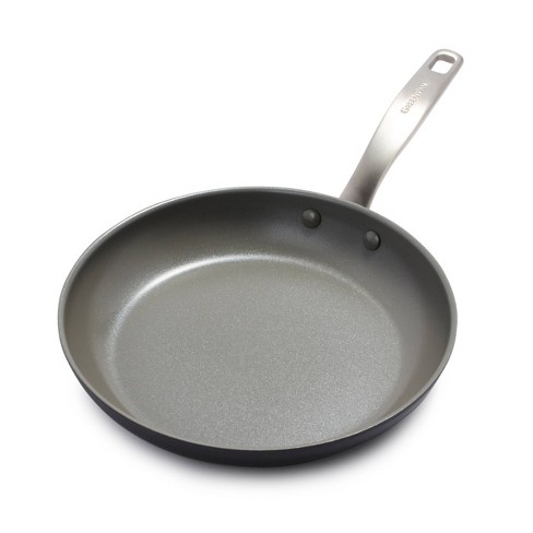 GreenPan Lima Hard Anodized Healthy Ceramic Nonstick 12 Frying Pan Skillet  with Lid, PFAS-Free, Oven Safe, Gray