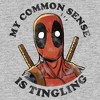 Men's Marvel Deadpool My Common Sense Is Tingling Distressed Long Sleeve Shirt - image 2 of 4