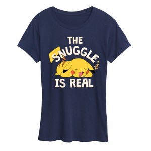 Women's - Pokémon - The Snuggle Pikachu Short Sleeve Graphic T-Shirt - 1 of 4