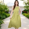 Anna-Kaci Women's Sleeveless Midi Dress with Elastic Waist and Flowy Skirt for Everyday Looks - 3 of 4