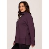 RBX Active Women's Lightweight Mock Cowl Neck Quilted Pullover Tunic with Thumbholes - 4 of 4