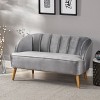 NicBex 50 Inch Loveseat Sofa Mid-Century Comfy 2 Seater Couch with Wood Legs for Living Room,Apartment - 4 of 4