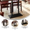 Flash Furniture Palis Indoor/Outdoor Dining Height Double Column Table Base for 30" x 48" Table Tops - 3 of 4