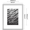 Americanflat Thin Picture Frames with shatter-resistant glass - Horizontal and Vertical Formats for Wall and Tabletop - 2 of 4
