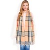 Anna-Kaci Women's Plaid Pattern Scarf with Fringed Edges and Soft Lightweight Material for Year-Round Use - 2 of 4