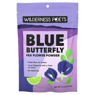 Wilderness Poets Blue Butterfly Pea Flower Powder, 3.5 oz (99 g)