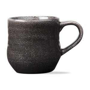 tagltd Loft Speckled Reactive Glaze Stoneware Coffee Hot Coco Mug 16 oz. Black Dishwasher Safe - 1 of 4