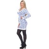 Women's Angora Leopard Print Sweater Dress - White Mark - 3 of 4