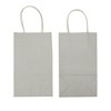 Blue Panda 25 Pack Small Paper Gift Bags with Handles for Party Favors, Bulk Shopping Merchandise Bags, Gray 9 x 5.5 x 3 In - 4 of 4