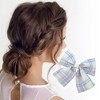 Unique Bargains Simple Plaid Bow Hair Clips 1 Pc - 2 of 4