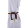 Unique Bargains Buckle Faux Pearl Curtain Tie Polyester ABS 2 Pcs - 4 of 4