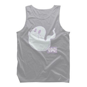 Men's Design By Humans Boo Cute Ghost Halloween cute design By BoogieCreates Tank Top - 1 of 4