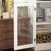 Famapy White Modern Corner Bookshelf With 4 Doors and Storage Shelves - 4 of 4