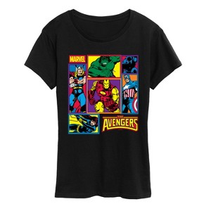 Women's - Marvel - Avengers Grid Short Sleeve Graphic T-Shirt - 1 of 4