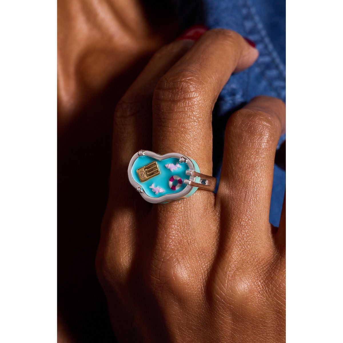 Alex and Ani Polly Pocket™ Limited Edition Pool Party Ring - thumbnail 2