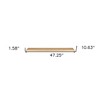 HomeRoots 47" Natural Wood Wall Mounted Floating Shelf - 3 of 4