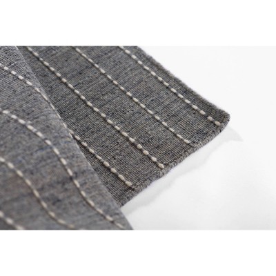 Oliver Blue Hand-Loomed Wool and Synthetic Runner Rug