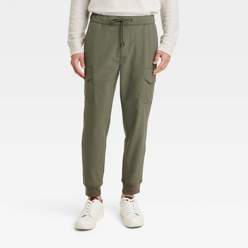 Men's Tapered Tech Cargo Jogger Pants - Goodfellow & Co™ Olive Green XXL
