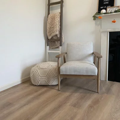 user image by Carson, Upholstered Natural Wood Accent Chair - Hearth & Hand™ with Magnolia
