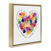 Stupell Industries Strength In Unity Handprint Heart, 18" x 18" - 3 of 4