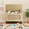 Wooden Storage Chest, Kids Toy Box, Flip Top Storage Bench with Safety Hinge, Bench Storage for Entryway Living Room, Bedroom - 2 of 4