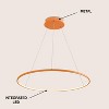 JONATHAN Y Brice Modern Contemporary Metal Round Dimmable Integrated LED Pendant - 4 of 4