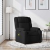 vidaXL Massage Recliner Chair Black Fabric, Metal, Plywood, Foam Medium - 2 of 4
