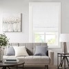 Vynxaria 35"Wx64"L Basketweave Room Darkening Cordless Roman Shade,White(Only 1 PC) - 4 of 4