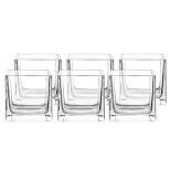 Whole Housewares 4" Square Clear Glass Vase - 6 Pack
