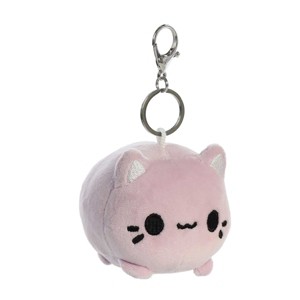 Aurora Mini Taro Meowchi Clip-On Tasty Peach Enchanting Stuffed Animal Purple 3.5" - 1 of 4
