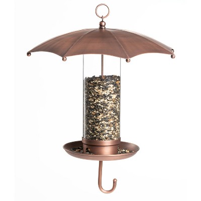 Good Directions Steel Rainy Day Umbrella Inspired Novelty Bird Feeder 16"