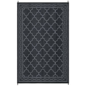 Outdoor Rug Modern Carpet Waterproof Plastic Straw Rug UV-Resistant Reversible Mat for Camping RV Porch Deck Balcony Beach - 1 of 4