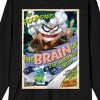 Captain Underpants Prof. Poopypants Poster Art Crew Neck Long Sleeve Black Adult Tee - 2 of 3
