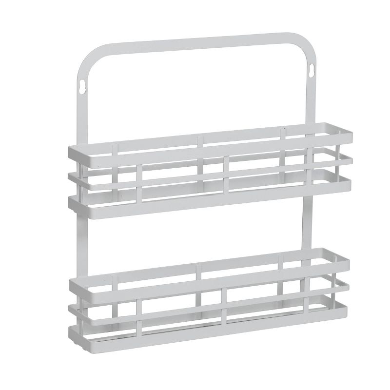 Hone-Can-Do Flat Wire Hanging Spice Rack - White, 1 of 9