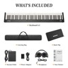 88 Keys Piano Keyboard Set, Electronic Digital Piano with Built-in Speaker Microphone, Portable Keyboard Gift Teaching for Beginners, Electric Piano - 2 of 4