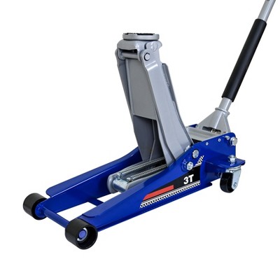 Floor Jack, Heavy Duty Hydraulic Steel Service Jack, Horizontal Quick Lift Pump Jack, Low Profile Floor Jack With Wheels