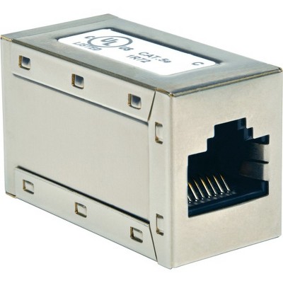 Tripp Lite Cat5e Cat5 Straight Through Modular Shielded In-Line Coupler RJ45 F/F - 1 x RJ-45 Female Network - 1 x RJ-45 Female Network