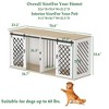 FUFU&GAGA Pet-Friendly Double-Door Dog Crate Console with Sliding Doors 70.8" - 2 of 4