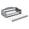 TIRAMISUBEST Twin Size Tufted Upholstered Daybed with Trundle , Velvet Daybed Frame Sofabed with USB&Type-C Charging Ports,No Box-spring Needed - 3 of 4