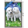 Trends International Keith Kimberlin - White Golden Retriever Puppies Framed Wall Poster Prints - 3 of 4