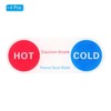 Unique Bargains Acrylic Oval Waterproof Self Stick Hot/Cold Water Label - 3 of 4