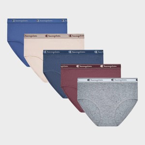 Champion Women's 5pk Cotton Stretch Iconic Essentials Briefs - 1 of 4