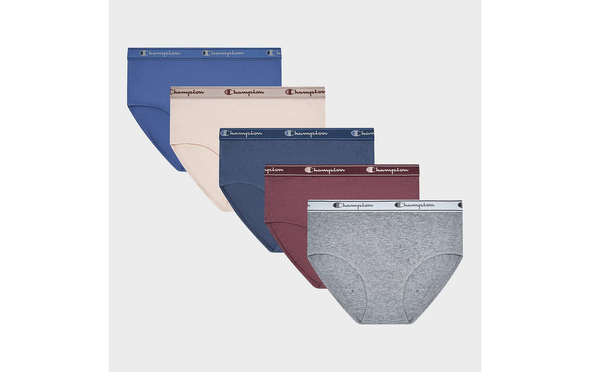 Champion Women's 5pk Cotton Stretch Iconic Essentials Briefs