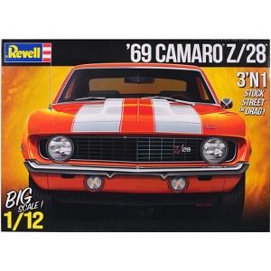 1969 Chevrolet Camaro Z/28 3-in-1 Kit (Level 5) 1/12 Plastic Model Kit by Revell - 1 of 4