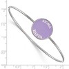 Black Bow Jewelry Sterling Silver Sigma Kappa Greek Life Bangle Bracelet 8 Inch - 2 of 3