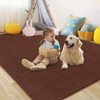 Washable Rug 8x10 Large Solid Shaggy Wool Rugs for Living Room, Super Soft Premium Plush Bedroom Rug, Modern Solid Shaggy Fuzzy Shag Carpets - 2 of 4