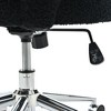 CAVINAS 16-19" 360° Swivel Accent Chair with Wheels&Elegant Back,Versatile Teddy Vanity Chair Computer Chair for Living Room,Office&Study - 4 of 4
