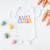 The Juniper Shop Happy Easter Wavy Colorful Baby Bodysuit - 2 of 2