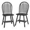 Buylateral Set of 2 Carolina Farmhouse Solid Wood Flat Spindle Windsor Dining Chairs - 2 of 4